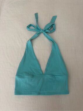 Garage Blue Halter Top